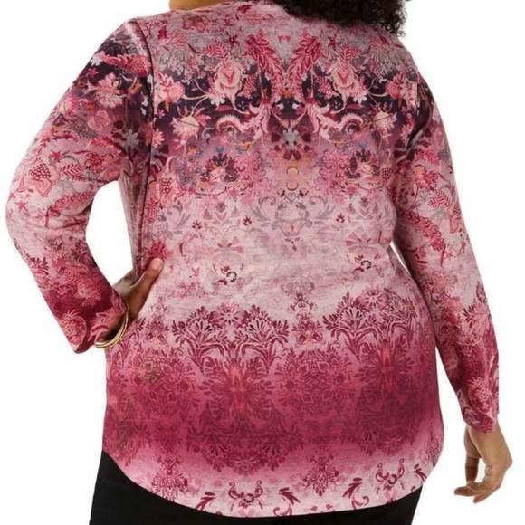 Style & Co Patterned Top - Picture 6 of 6